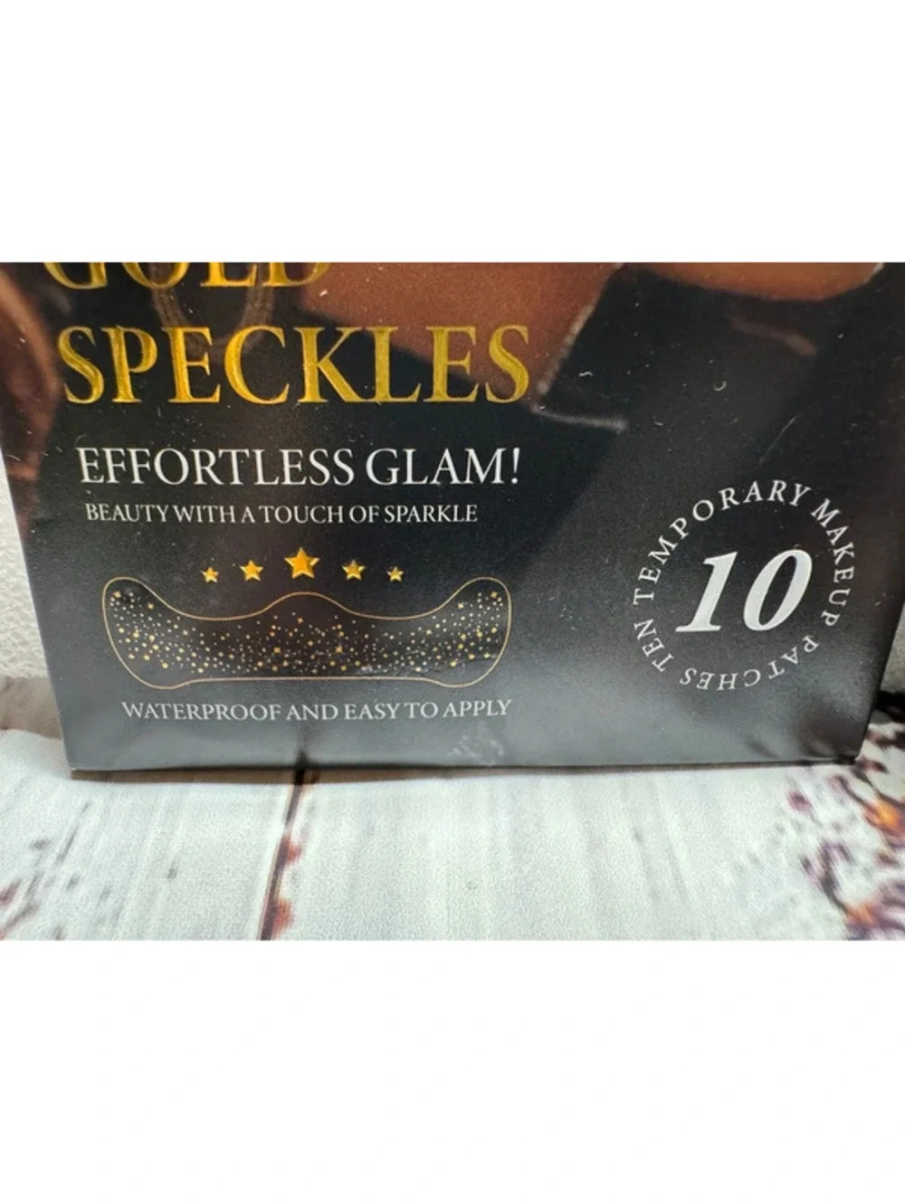 4 Packs Glitter Gold Freckles Face Tattoo